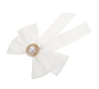 GLSTOY Broche de Pajarita de Perla Falsa para Mujeres y Niñas Pinza de Pajarita para Camisas de Cuello Accesorio de Ropa para Traje de Escuela