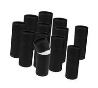 GLSTOY Caja de Embalaje de Papel Almacenamiento Elegante para 12 Botellas de Aceite Esencial, Tubo Redondo de Papel Negro, Capacidad 50ml para Regalos y Uso en Casa