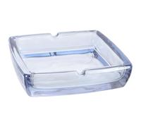GLSTOY Cenicero portátil de Cristal Cuadrado para Cigarrillos, con Bordes Redondeados, tamaño Grande Adecuado para hogar y Oficina, Uso en Interiores y Exteriores