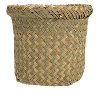 GLSTOY Cesto de Basura Tejido Multifuncional para Dormitorio, Cesta Tejida para Almacenamiento, Papelera Redonda Original L 21x18 Cm, Organizador Decorativo para Sala y Oficina