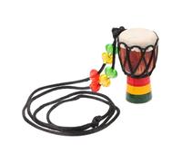 GLSTOY Collar Africano Joyería Tambores Congo Tambores Djembe Adultos Cadena Con Colgante Adorno Regalo Africano Collares Madera Niño Decoraciones Mini
