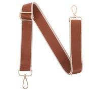 GLSTOY Correa para Bolso Bandolera Ajustable y Extensible, Accesorio de Repuesto en Nailon Duradero Gancho de Aleación de Zinc, Diseño Bicolor Marrón para Mujer, Adecuado para Bolso