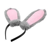 GLSTOY Diadema Orejas De Conejo Cosplay Gris, Accesorio Para Fiesta y Pascua, Tamaño Único, Felpa Suave, Mujer y Niña, Complemento Para Disfraz y Eventos Temáticos