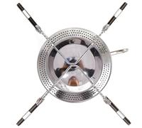 GLSTOY Estufa Portátil de Acero Inoxidable Plegable, Quemador de Gas para Camping y Senderismo, Hornillo de Gas Butano Ajustable, Suministro de Cocina al Aire Libre, Ligera y Compacta