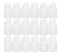 GLSTOY Frascos para Medicinas de Plástico PE Blanco 50 ml, Botellas Sellables con Tapa de Rosca, Paquete de 100, Ideales para Viaje y Uso Diario, Impermeables