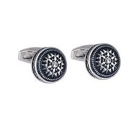 GLSTOY Gemelos De Camisa Redondos Plata 2 Piezas Estilo Clásico Acoples Para Puños Hombre Uso Formal Elegante