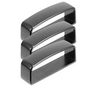 GLSTOY Hebilla para Trabilla de Cinturón 4.0 Cm de Aleación de Zinc Resistente, Color Negro Cañón, Juego de 3 Piezas, Accesorio de Repuesto para Cinturones Masculinos y Uso Diario