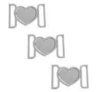 GLSTOY Hebillas DIY para Cinturón de Mujer en Aleación de Zinc, 3 Unidades Metálicas, Conector para Botones, Uso en Cinturones Ajustables y Ropa Exterior Femenina