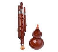 GLSTOY Instrumento Tradicional Hulusi de Baquelita en Tono C para Principiantes, Flauta de Cucurbitáceas Ligera y Portátil, Instrumento Étnico Chino Adecuado para Estudiantes y Práctica