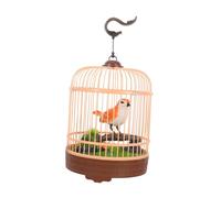 GLSTOY Jaula De Pájaros Activada por Voz Sonidos Realistas y Movimiento para Niño Niña Juguete Interactivo De Inducción Aves Que Cantan y Aletean para Decoración Infantil y