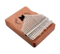GLSTOY Kalimba De Madera Teclas Portátil Para Principiantes y Niño Niña Instrumento Musical Fácil De Llevar Con Sonido y Resonante