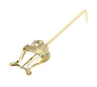 GLSTOY Lira Metálica para Trompeta y Corneta, Soporte Portátil para Partituras de Marcha, Clip Compacto Color Dorado, Accesorio Ligero para Instrumentos Pequeños