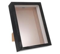 GLSTOY Marco de de Madera Negro para Guardar Dinero y Joyas con Compartimento Secreto Diseño y Elegante Hogar y Oficina