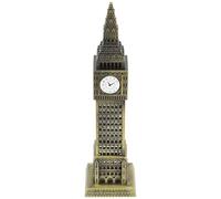 GLSTOY Modelo de Metal del Big Ben Diseño Clásico y Aleación Dorada, Decoración Elegante Hogar y Ambientación de Bodas