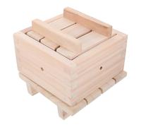 GLSTOY Molde de Madera Beige para Hacer Tofu en Casa, Práctico y Fácil de Usar Capacidad para 2-3 Catties de Cuajada de Soja