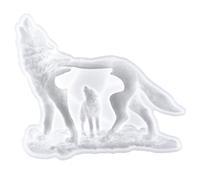 GLSTOY Molde de Silicona Flexible para Manualidades Diy, Molde Decorativo 3d de Bosque Diseño de Caninos, Reutilizable y Antiadherente, Herramienta Práctica para Elaboración de Velas