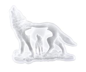 GLSTOY Molde de Silicona Flexible para Manualidades Diy, Molde Decorativo 3d de Bosque Diseño de Caninos, Reutilizable y Antiadherente, Herramienta Práctica para Elaboración de Velas