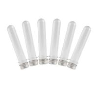 GLSTOY Organizador Transparente de Cordones de Zapatos 6 Piezas, Tubo de Almacenamiento de Plástico Pe a Prueba de Polvo Tapa, Estuche Compacto para Manualidades y Costura,