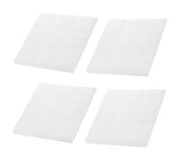 GLSTOY Panel Acústico De Aislamiento De Sonido 30x30x5 Cm 4 Piezas, Espuma Absorbente De Ruido Para Pared Interior, Apto Para Estudios, Ktv y Salas De Música, Panel Insonorizante Blanco