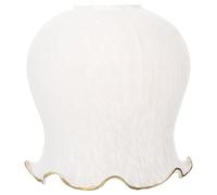 GLSTOY Pantalla de Lámpara de Cristal E27 Transparente Tulipa Decorativa de Vidrio para Lámpara Colgante Techo Recambio de Pantalla Pequeña Accesorio de Interior (1 Unidad)