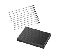 GLSTOY Pinzas de Cocodrilo Grandes Base para Colorear Modelos, Clips para Pintar Manualidades, Soporte Plástico Resistente, 10 Unidades Cabezal Blando, Herramienta para Bricolaje y