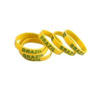 GLSTOY Pulseras Deportivas de Silicona Banderas Nacionales 6 Piezas Cómodas para Usar en Partidos Internacionales y Juegos Deportivos