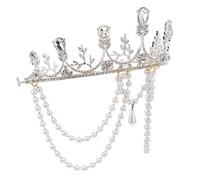 GLSTOY Tocado De Fiesta Lolita Accesorio De Boda Elegancia Diadema De Metal Brillante