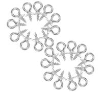GLSTOY Tornillos de Ojo Pequeños de Acero Inoxidable 50 Pcs, Ganchos para Joyería Diy, Pasadores Ojal 4 Mm para Aretes, Collares y Pulseras, Conexión Segura y Resistente Corrosión
