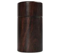 GLSTOY Urna Conmemorativa Pequeña de Palisandro 3,8 X 7,6 Cm Urna Portátil para Cenizas Cremación Tapa Roscada de Madera Maciza para Recuerdo Funerario