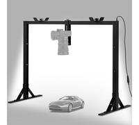 Gltire Soporte de escritorio para cámara superior con luces LED de video para estudio de fotografía, cámara de video DSLR, luz de teléfono, agarre para teléfono