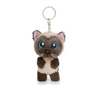 GLUBSCHIS 63020 - Llavero Gato siamés Selma de 9 cm, Beige, Fiel acompañante de Peluche para Mochila o Bolso, Llavero para Grandes y pequeños