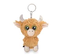 GLUBSCHIS 63022 - Llavero Vaca de Las Tierras Altas Shug de 9 cm, marrón, Fiel compañera de Peluche para Bolso, Llavero para pequeños y Mayores
