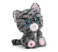 GLUBSCHIS 63035 - Gata atigrada Nomelia, Animal de Peluche Suave de 25 cm, Gris, Peluche tierno para abrazar y Jugar, para niños y Adultos, para Regalar
