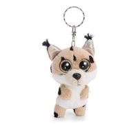 GLUBSCHIS 63043 - Llavero Lince Lenzo de 9 cm, marrón, Fiel compañero de Peluche para Bolso, Llavero para pequeños y Mayores