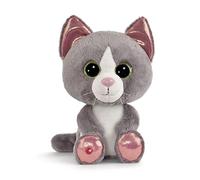 NICI felino Chat Peluche GLUBSCHIS Gato Gris Felinja 25cm Green, Color, 25 cm (48702)