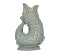 Gluckigluck Jarra de agua original con forma de pez, 1,3 l, color blanco