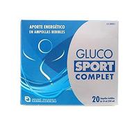 Gluco Sport - Gluco Sport Complet, Complemento Alimenticio a Base de Glucosa, Vitaminas y Minerales, Para el Natural Desgaste Deportivo - 20 Ampollas de 10 ml