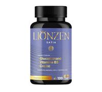 Glucomanano +12 ingredientes efecto Saciante y Control de apetito | Cromo, L-Triptófano, Espirulina, Canela, Vitamina B3, Cayena, Raíz de Konjac | 120 cápsulas | LIONZEN SATIA