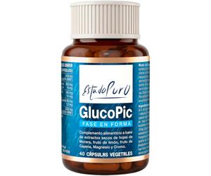 GlucoPic Fase en Forma, 40 Cápsulas Estado Puro Tongil | Reducose Morera, Wellemon Limón, Capsifen Cayena, Metabolismo de Hidratos de Carbono, Glucosa Postprandial y Energía