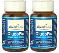 GlucoPic Fase En Forma Para Adelgazar - Magnesio Complex Con Reducose, Wellemon y Capsifen, Control de Peso Natural con Morera, Limón y Cayena - 40 Cápsulas Vegetales de TONGIL (Paquete de 2)