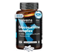 Glucosamina Complex - Con MSM, Condroitina y Boswellia - 180 Comprimidos - Sevens Nutrition