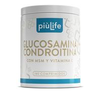 Glucosamina Condroitina MSM 180 Comprimidos Piùlife, Glucosamina Y Condroitina 730mg Con Vitamina C, Articulaciones Suplementos, Regenerador De Cartilago Rodilla, Dosis Alta