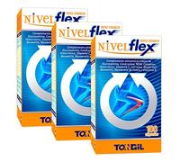 Glucosamina, Condroitina, MSM - 300 Cápsulas - Con Boswellia, Cúrcuma y Colágeno - Complejo Para Articulaciones, Cartílago y Huesos - +3 Meses de Suministro - Nivelflex 100 Cáps (Pack 3 Uds.) Tongil