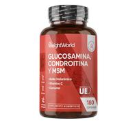 Glucosamina, Condroitina y MSM con Ácido Hialurónico, Vitamina C y Cúrcuma