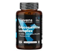 Glucosamina, Condroitina y MSM Premium 6en1-180 Cápsulas - Alta Dosis con Boswellia + Vit C y D3 - Para Articulaciones, Cartílago y Huesos - Glucosamine Complex - Antiinflamatorio Natural - Sevens