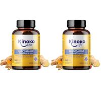 GLUCOSAMINA Y CONDROITINA 240 Cápsulas con MSM, Colágeno Marino, Ácido Hialurónico, Cúrcuma, Boswellia, Jengibre, Quercetina y Pimienta Negra (Pack de 2)