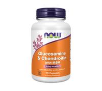 glucosamina y condroitina con msm - 90 cápsulas vegetales - now