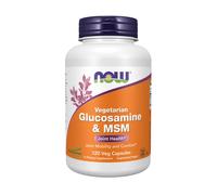 glucosamina y msm - 120 cápsulas vegetales - now