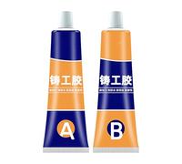 Glue de metal robusto: adhesivo resistente, reparación de abd | Glue impermeable de alto rendimiento utilizado durante la reparación de fugas o grietas en tuberías, motores o estructuras de metal
