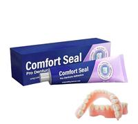 Glue for Dentures, Adhesive Cream, 40g Professional Stability, 3.86 Inches Comfort Security Paste, Accessories, Best Usage Accessory for Home Travel Braces Care Women Men Daily and Support